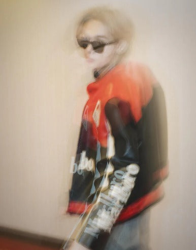 Marlboro racing fully embroidered jacket in red& black