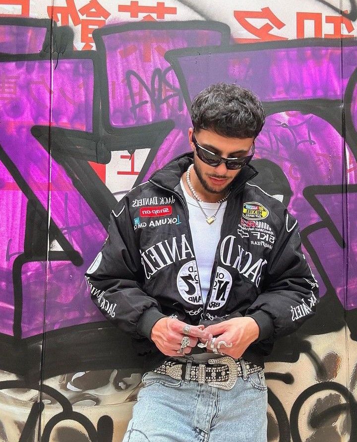 jack Daniels racing fully embroidered jacket in black.