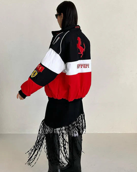 Ferrari racing jacket in Tri-colour.