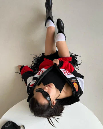 Ferrari racing jacket in Tri-colour.