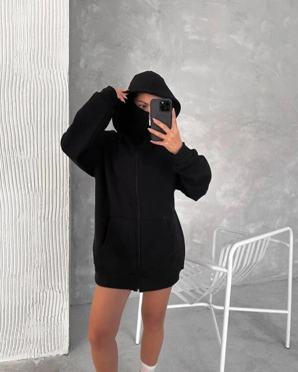 Balaclava Hoodie - Ninja Mask Hoodie for Streetwear Style.