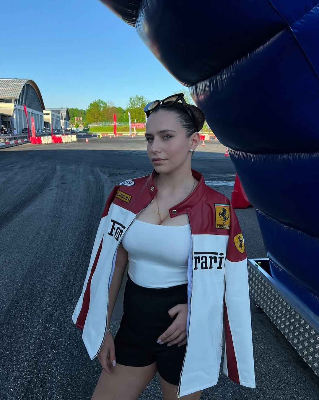 Ferrari Ferrari F1 Vintage Racing Leather Jacket – Classic Motorsport Style