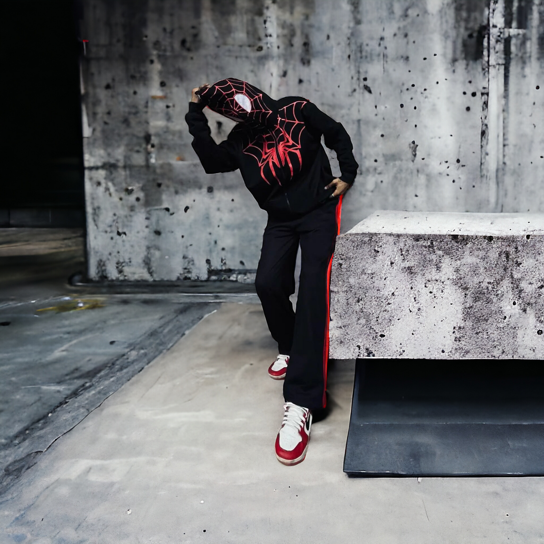 Spider - Man casual zipper hoodie streetwear