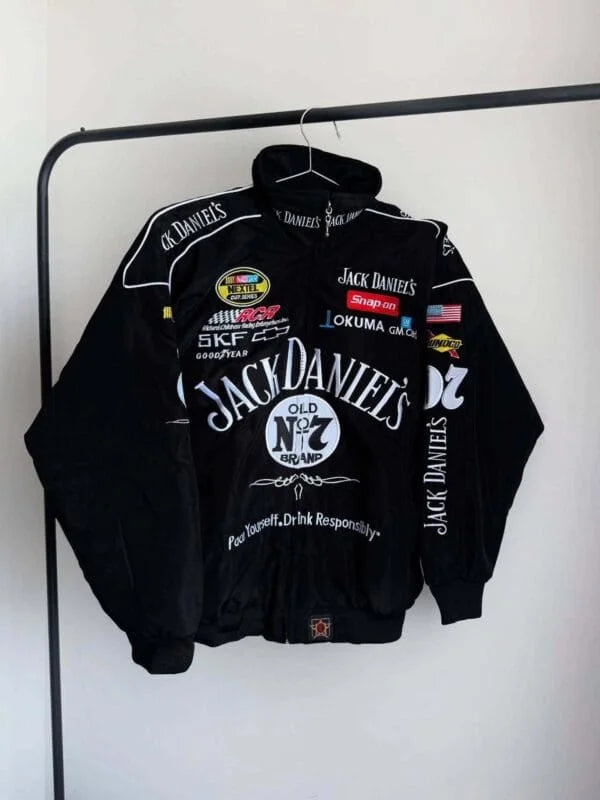 Jack denials jacket in black.
