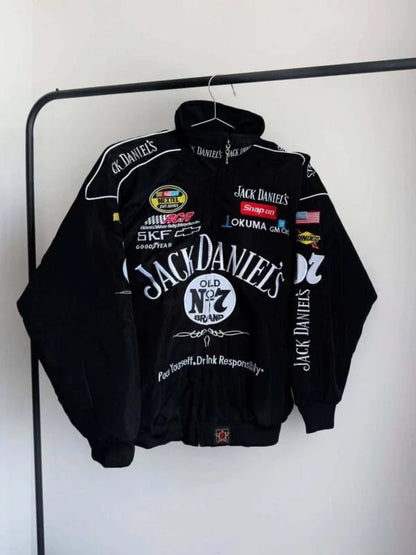 Jack denials jacket in black.