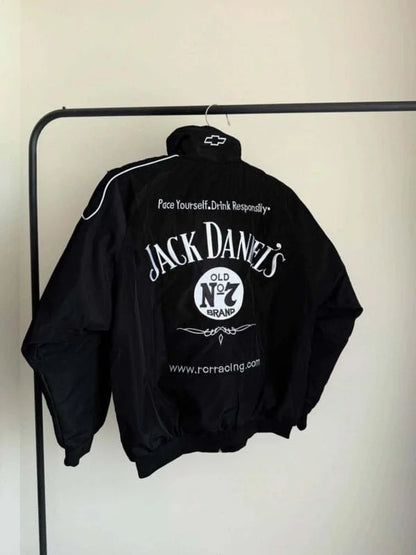 Jack denials jacket in black.