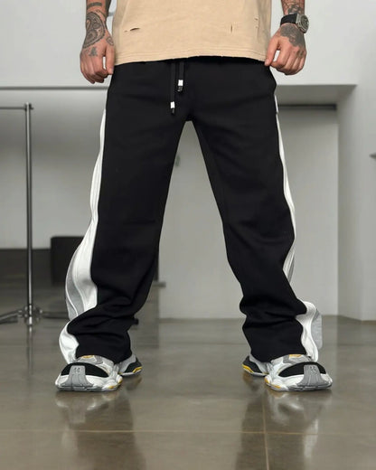 Black Jogger Pants with zip up.