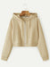 Luxe Crop Zip-Up Hoodie