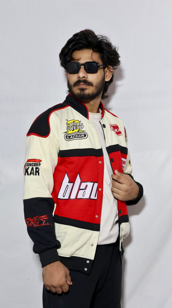 Blackair racing jacket in red.