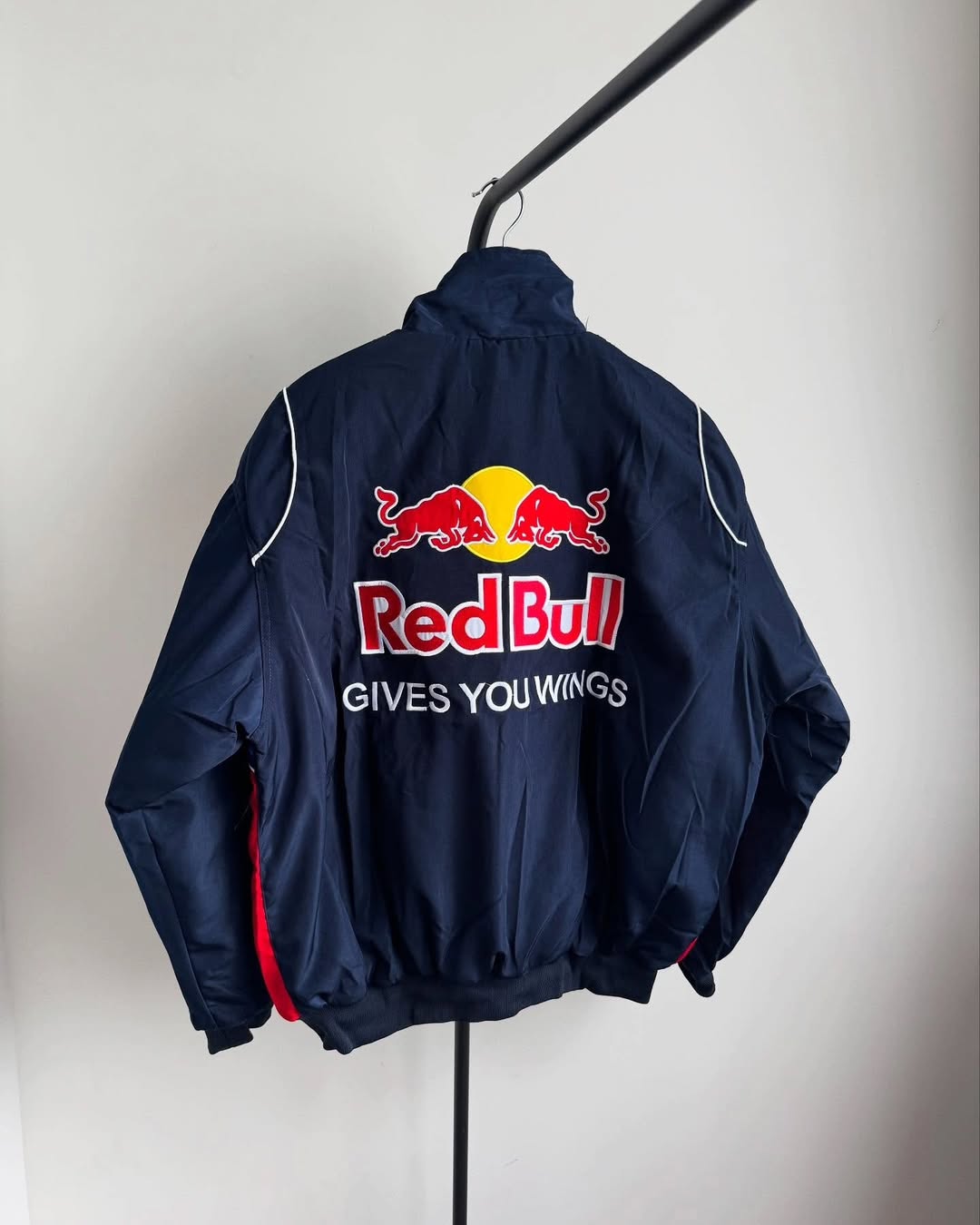 Red bull fully Embroidered racing jacket in blue.