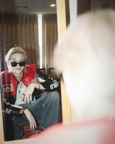 Marlboro racing fully embroidered jacket in red& black