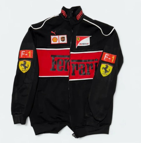 Ferrari racing jacket in black.