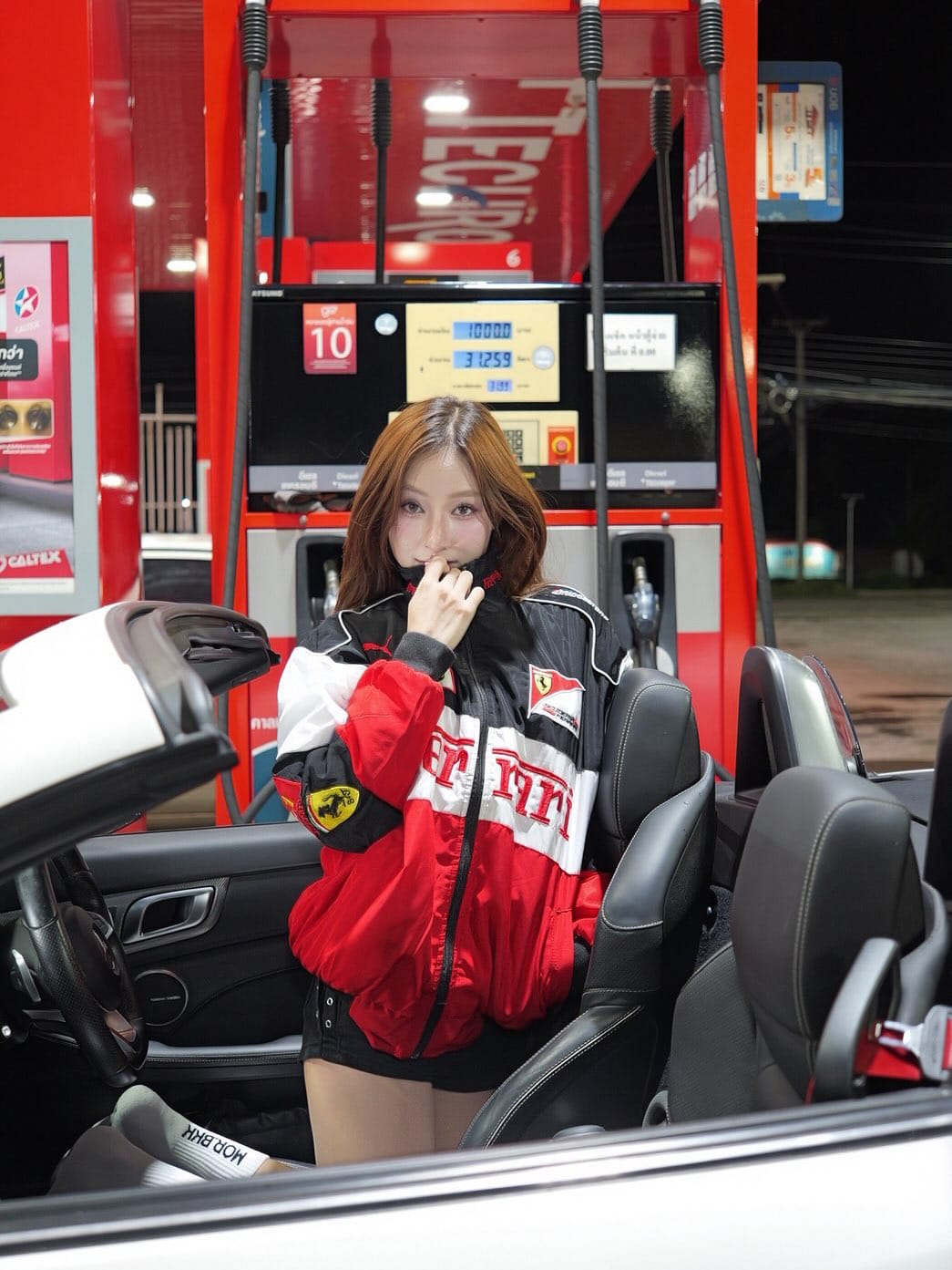 Ferrari racing jacket in Tri-colour.