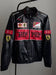 Ferrari racing jacket fully embroidered in leather.