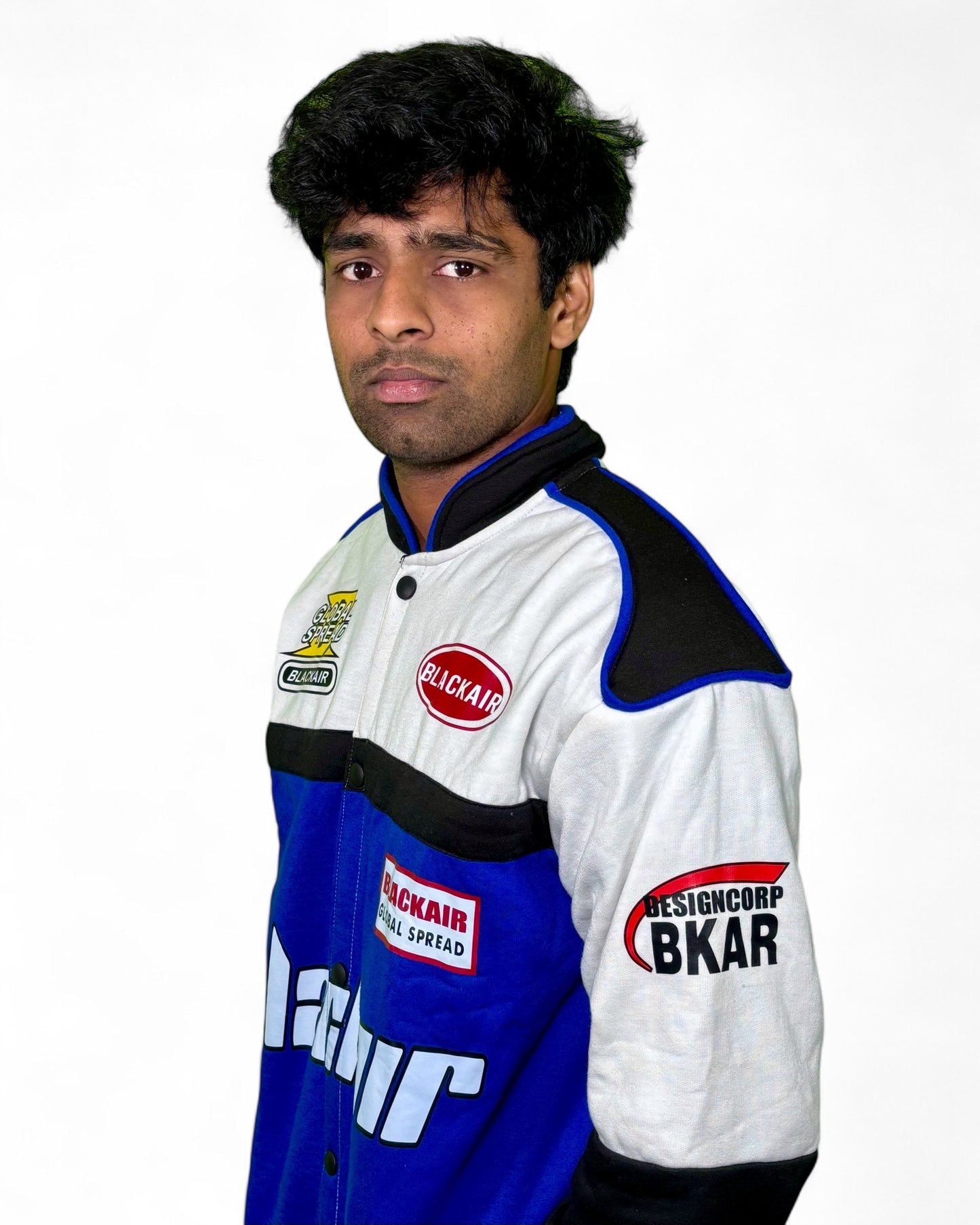 Black air jacket - Blue