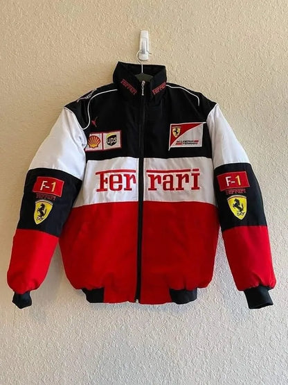 Ferrari racing jacket in Tri-colour.