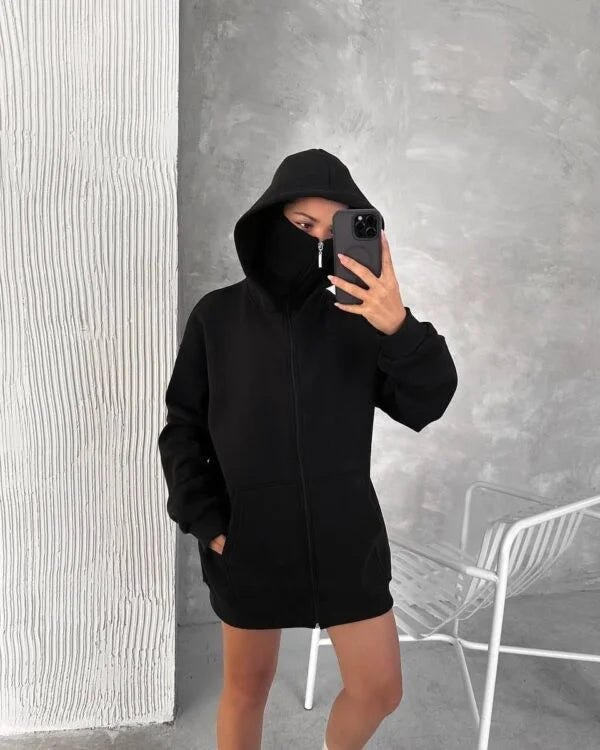 Balaclava Hoodie - Ninja Mask Hoodie for Streetwear Style.