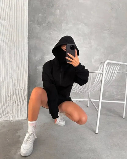 Balaclava Hoodie - Ninja Mask Hoodie for Streetwear Style.
