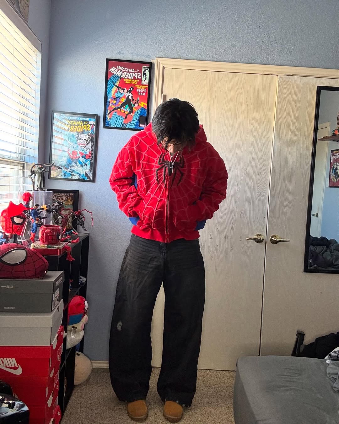 Spider-Man Printed Red Hoodie – Iconic Superhero Streetwear