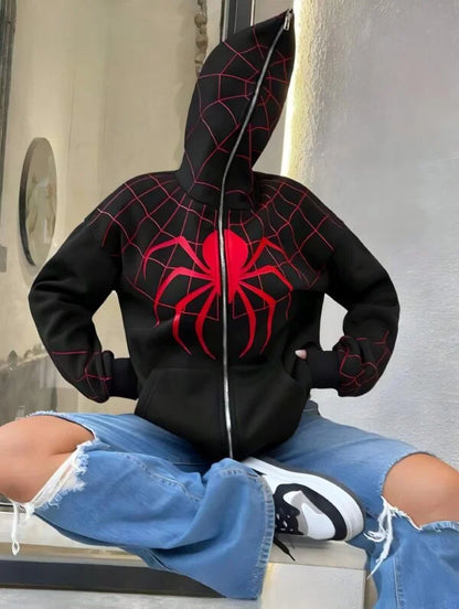 Spider hoodie in black.