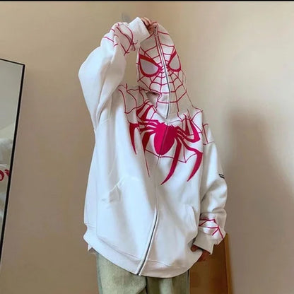 Spider hoodie in white.